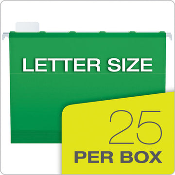 Pendaflex® Ready-tab Colored Reinforced Hanging Folders, Letter Size, 1-5-cut Tab, Bright Green, 25-box freeshipping - TVN Wholesale